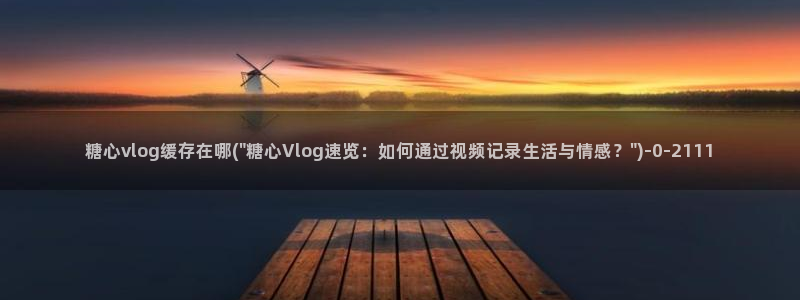 糖心vlog帐号:糖心vlog缓存在哪(